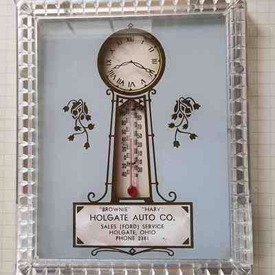 Holgate Auto Co., Advertising Wall Thermometer
