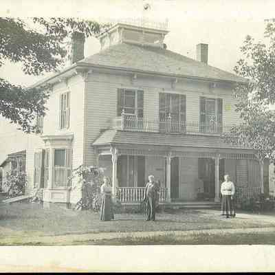 Post card of Dr. Harry and Mary Haag's home