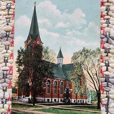 St. Paul Lutheran Church, Clinton Street, Napoleon, Ohio Post Card