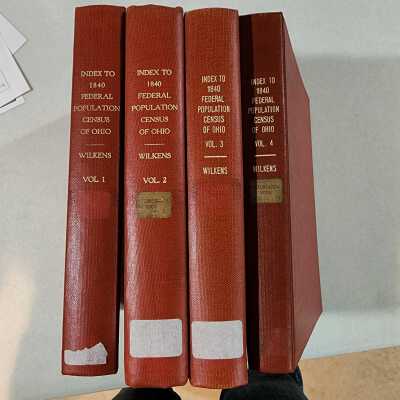 1840 Federal Census Index of Ohio Vol 1-4