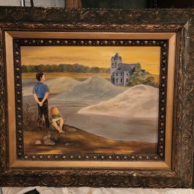 Painting of the Stout Home on Oakwood St. Napoleon, Ohio, Kay Westhoven
