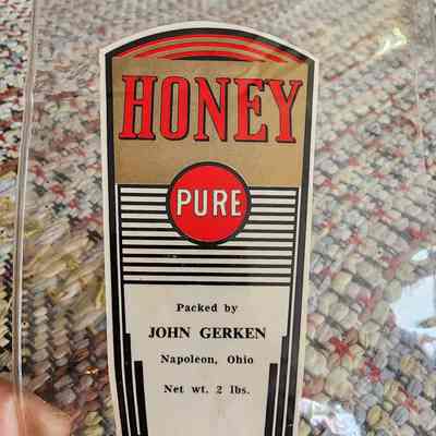 50's John Gerken, Napoleon, Honey Jar Label
