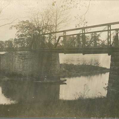 Postcard of Old Bridge across South Turkeyfoot Creek