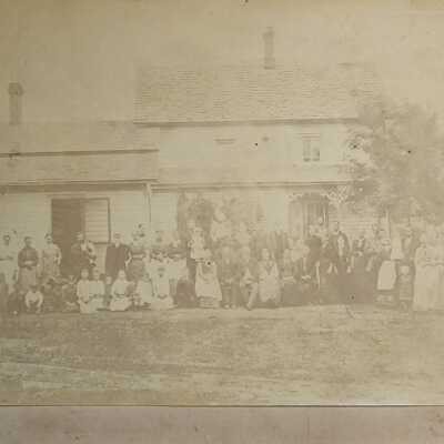 Faded Photo, Large Family Photo