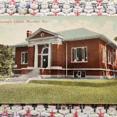 Carnegie Library, Napoleon, Ohio Post Card