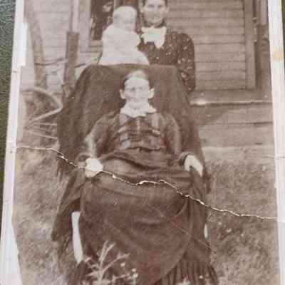 1880 Great Grandma Thome, Bartlow Wife "Hoffman" Cabinet Card Photo