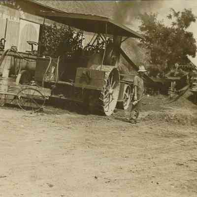 Photo of Thrashing Machine at the Bollman Farm Near Liberty Center