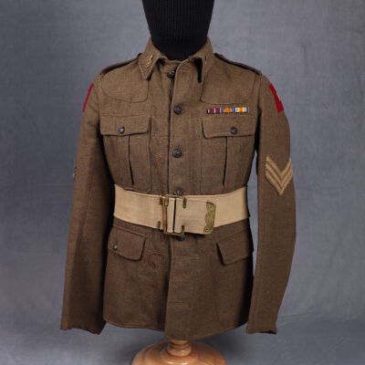 1917-1918 12 Can. Rail. Troops private's jacket ("Biggs")
