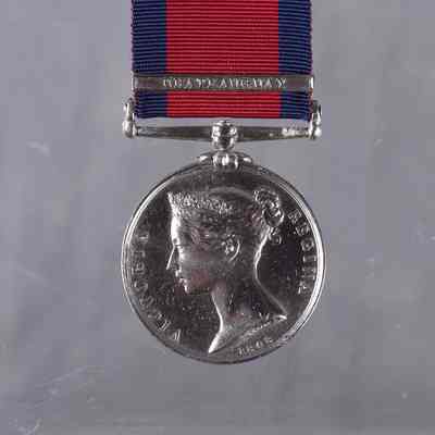 1793-1814 Military General Service Medal, bar "Chateauguay", to J. BERUBE, CANADN MILITIA