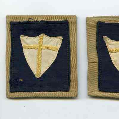 1943-1945 British 8th Army Shoulder Strap “Slip-On” Insignias Two