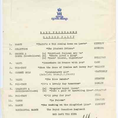 Program, Concert