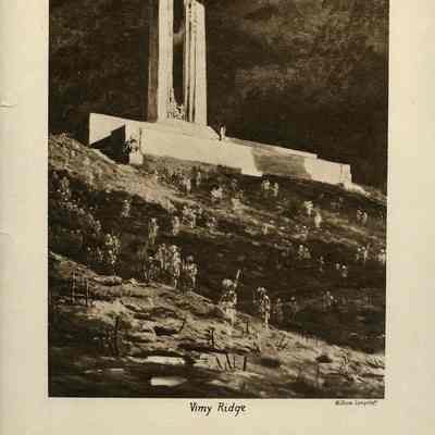 1937 Canadian civilian "Vimy Ridge" calendar