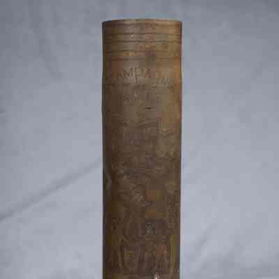 1914-1918 French Army Model 1897 75 mm. field artillery gun shell casing