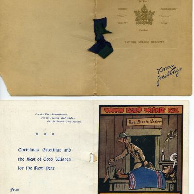 1918 21st (Eastern Ontario) Canadian Infantry Battalion card
