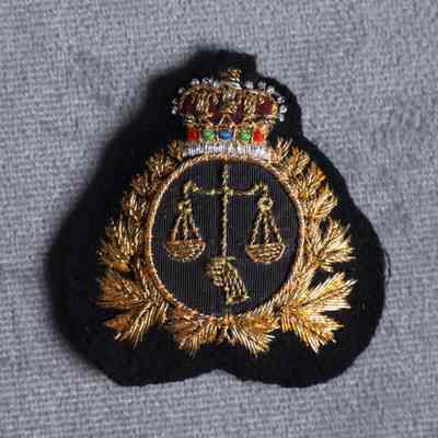 1975-present Canadian Forces Legal Branch officer's beret badge