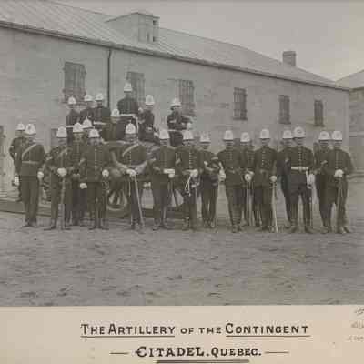 Photograph "Canadian Artillery Officers, Quebec, June 1897."