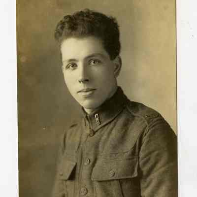 Postcard "A RPPC of Robert George Askin #235008, 8th battalion "Black devils"."