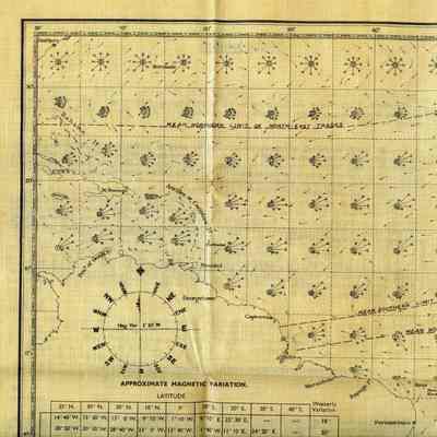 1942 British Merchant Navy officer's weather chart