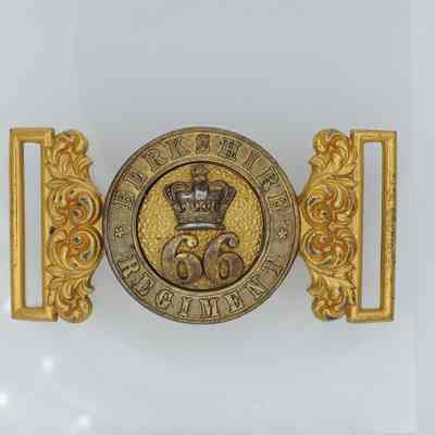 1853-1882 66th Berkshire Regiment of Foot belt buckle.