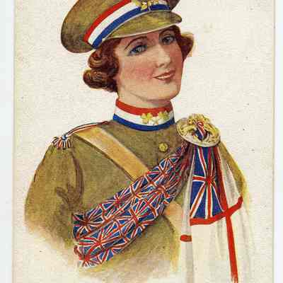 1914 British civilian patriotic postcard