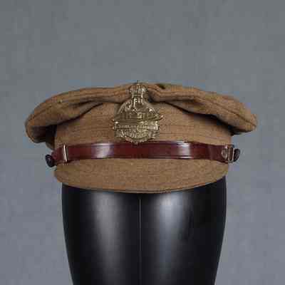 1918 First Tank Battn. service dress cap w/badge