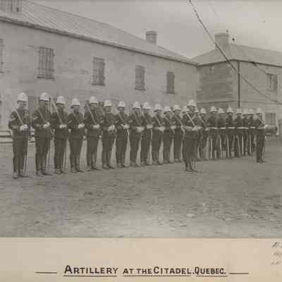 Photograph "Canadian Artillery Officers, Quebec, June 1897."