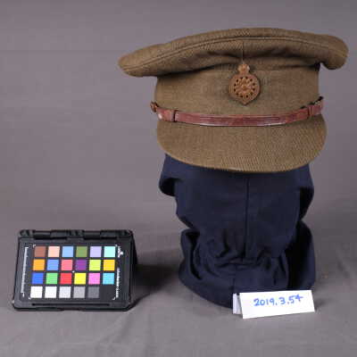 1917-1918 PPCLI officer's service dress cap w/badge