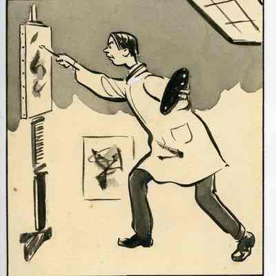 Winslow Mortimer sketch entitled "Rejected Artist."
