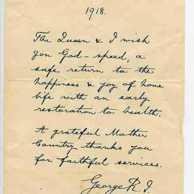 1918 King George V Letter Envelope