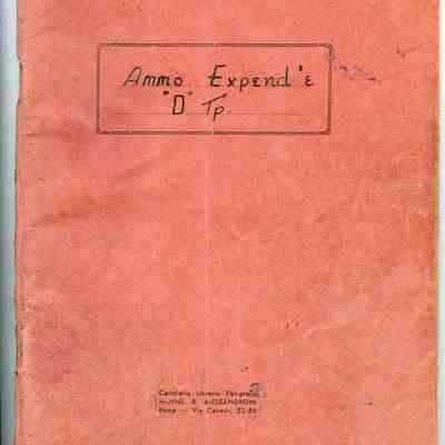 1944 Royal Canadian Artillery officer's notebook.