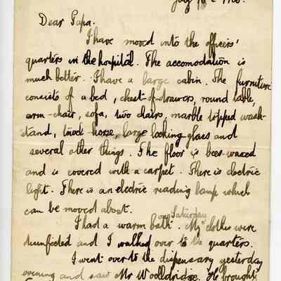 Letter “William Wales Edward RN College Plymouth 10 July 1905”