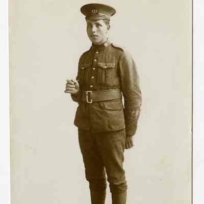 Postcard "A RPPC of Robert George Askin # 235008, 8th Battalion "Black Devils"."