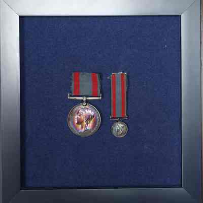1885 North-West Canada Medal, to Captain T. Brown, Q.O.R.