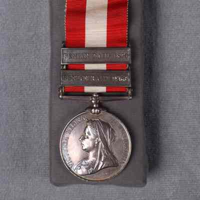 1866-1870 Canada General Service Medal, bars "1866 Fenian Raid", "1870 Fenian Raid"