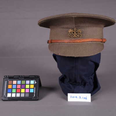 1917-1918 Canadian Signal Corps' L/Col's Service Dress Cap w/Badge