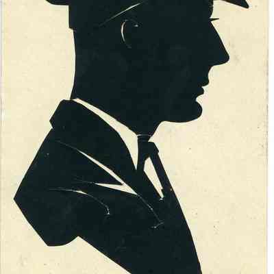 Postcard "Silhouette George Weber, 1943-1944"