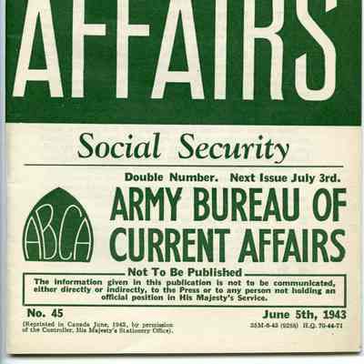 1943 British Army Bureau of Current Affairs pamphlet No.44 (22 May 1943).