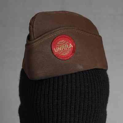 1946 United Nations Relief and Rehabilitation Administration field service cap.