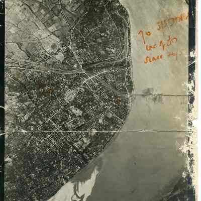 Photograph "Mandalay railway and dockyards, Burma, 7 June 1944"