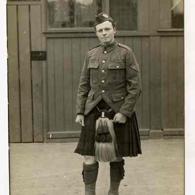 A RPPC of H. A. McGregor. 13th Battalion.