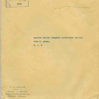 1930's Department of National Defence envelope.