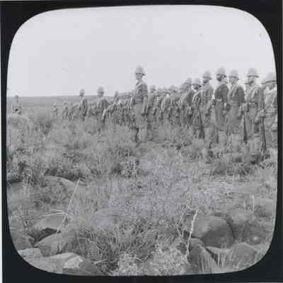 Photograph "Royal Canadian Regiment at Belmont, Cape Colony, South Africa, December 1899-February 1900."