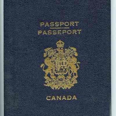 1958 Canadian passport