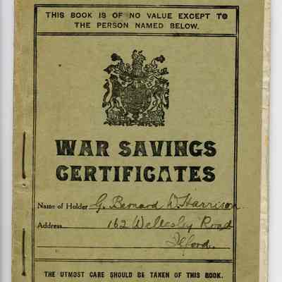 1918 British Government War Savings Certificate