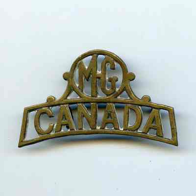 1914-1919 Canadian Machine Gun Corps Shoulder Title