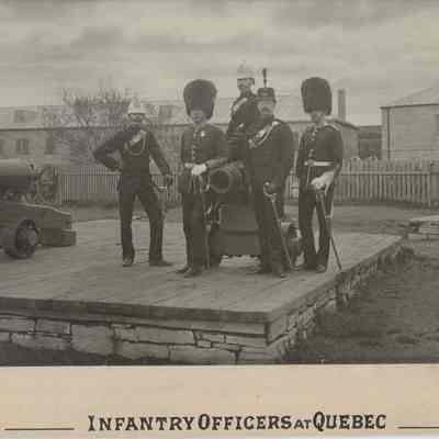 Photograph "Canadian Infantry Officers, Quebec, June 1897."