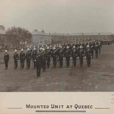 Photograph "Canadian Contingent Mounted Unit, Quebec, June 1897."