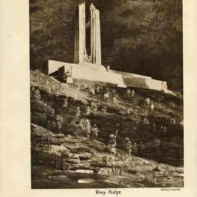 Lithograph print "Vimy Ridge ghosts"