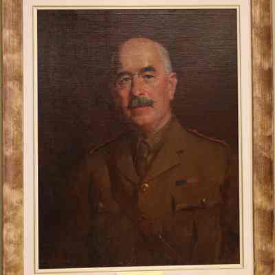 Oil painting (oil on canvas on board) "Colonel H. Brock, V.D."
