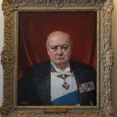 Oil Painting "Right Honourable Winston S. Churchill, K.G., O.M., M.P."